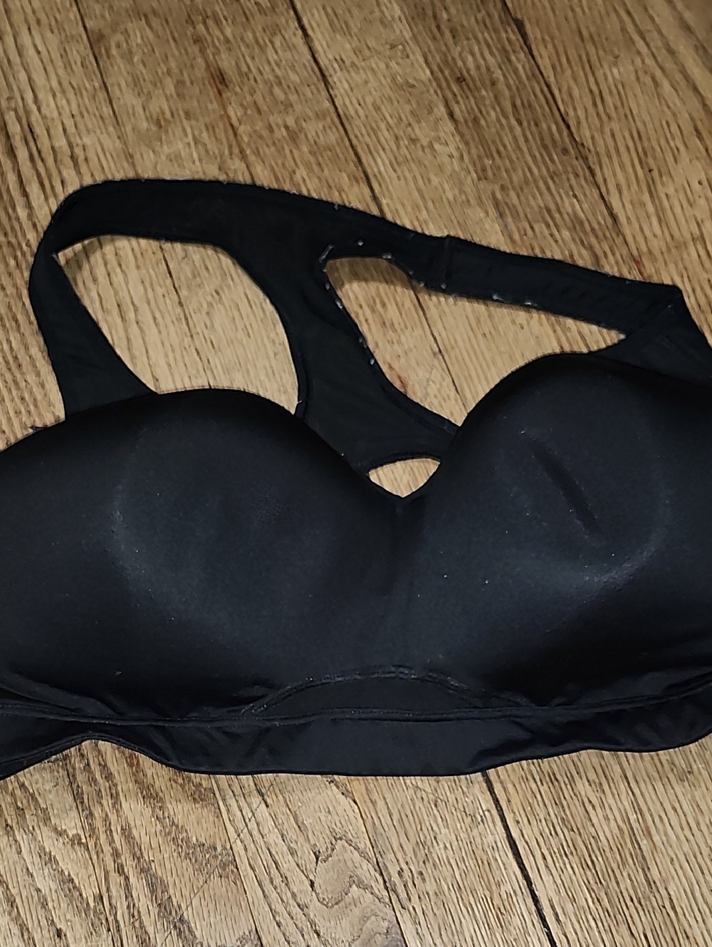 Old Navy Black Padded Racerback Sports Bra